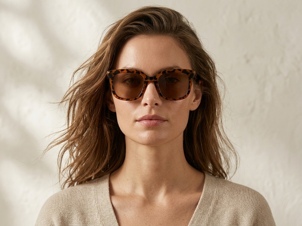 BS225-0078_Tortoiseshell_Rectangular_Plastic_Sunglasses-tryon_female