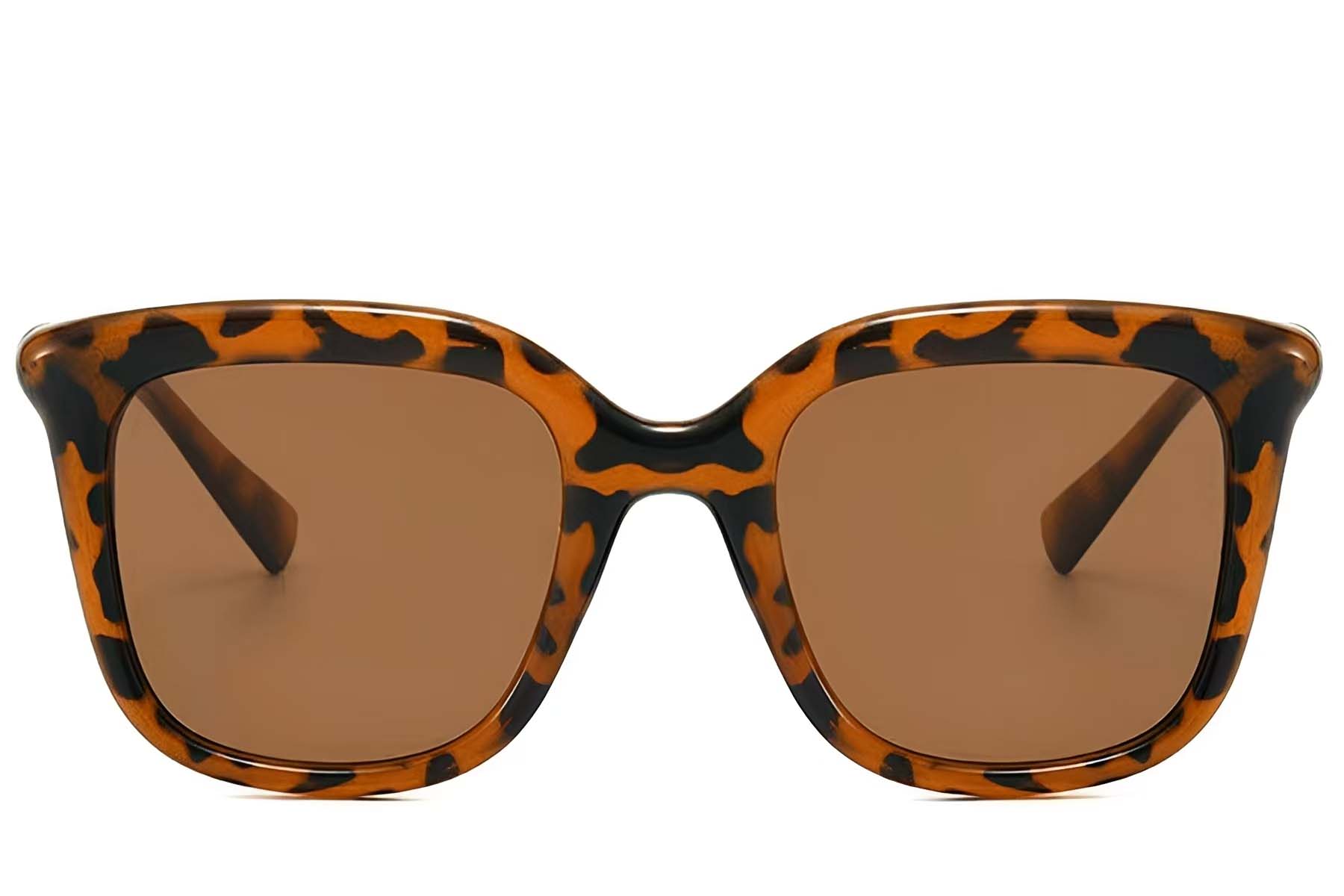 BS225-0078_Tortoiseshell_Rectangular_Plastic_Sunglasses_front
