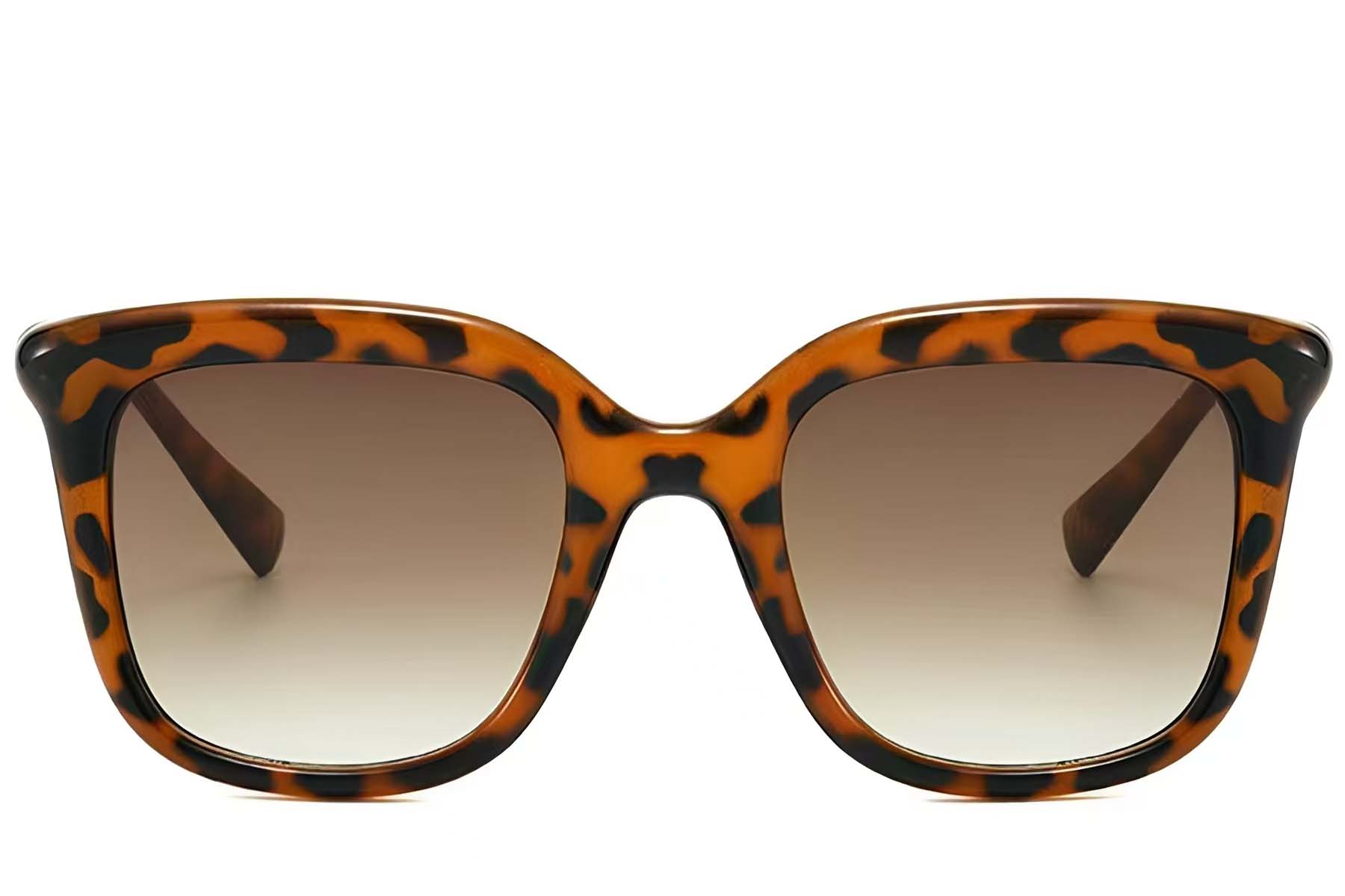 BS225-0079_Tortoiseshell_Rectangular_Plastic_Sunglasses_front