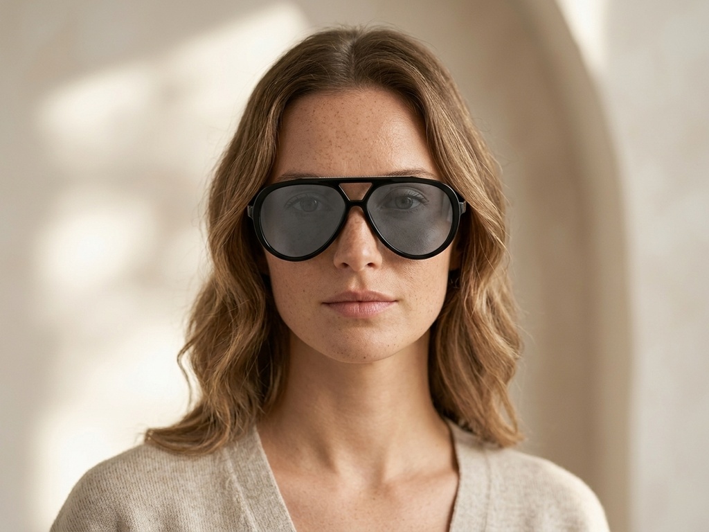BS225-0082_Black_Aviator_Plastic_Sunglasses-tryon_female