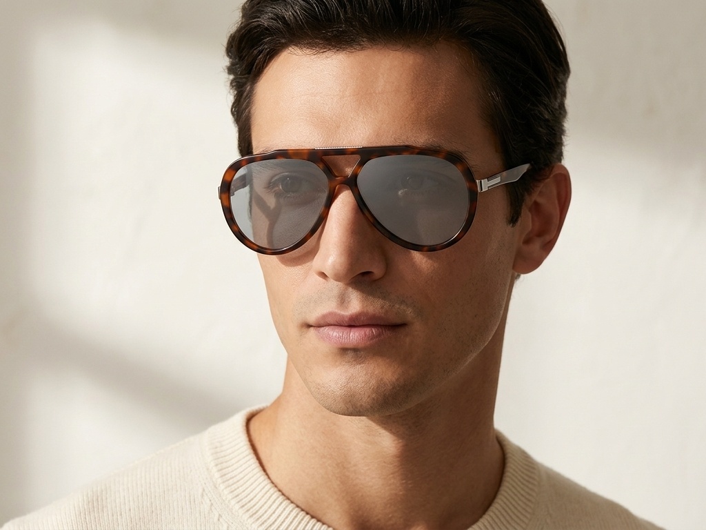 BS225-0083_Tortoiseshell_Aviator_Plastic_Sunglasses-tryon_male