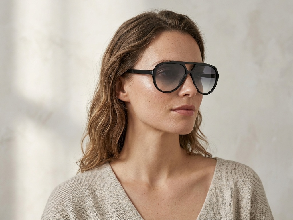 BS225-0084_Black_Aviator_Plastic_Sunglasses-tryon_female