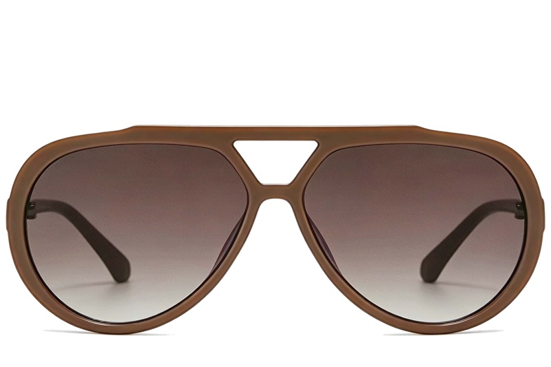 BS225-0086_Brown_Aviator_Plastic_Sunglasses-front