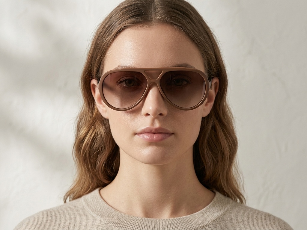BS225-0086_Brown_Aviator_Plastic_Sunglasses-tryon_female