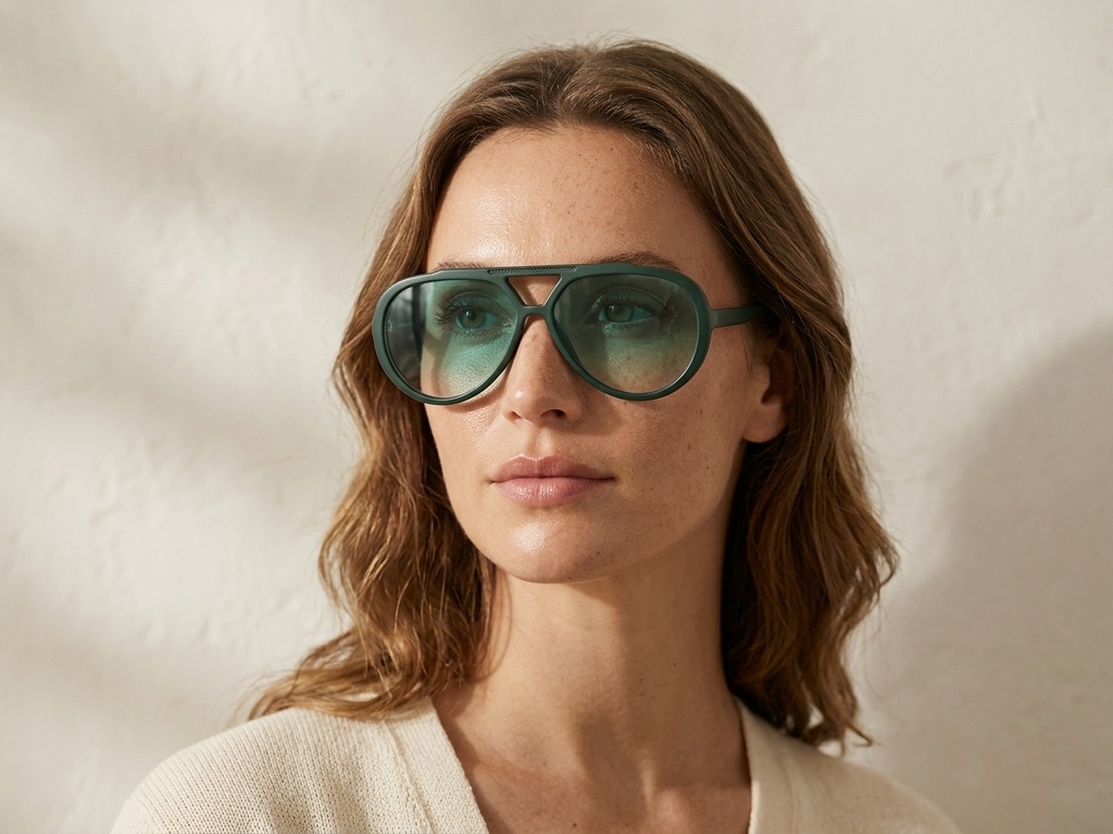 BS225-0087_Green_Aviator_Plastic_Sunglasses-tryon_female