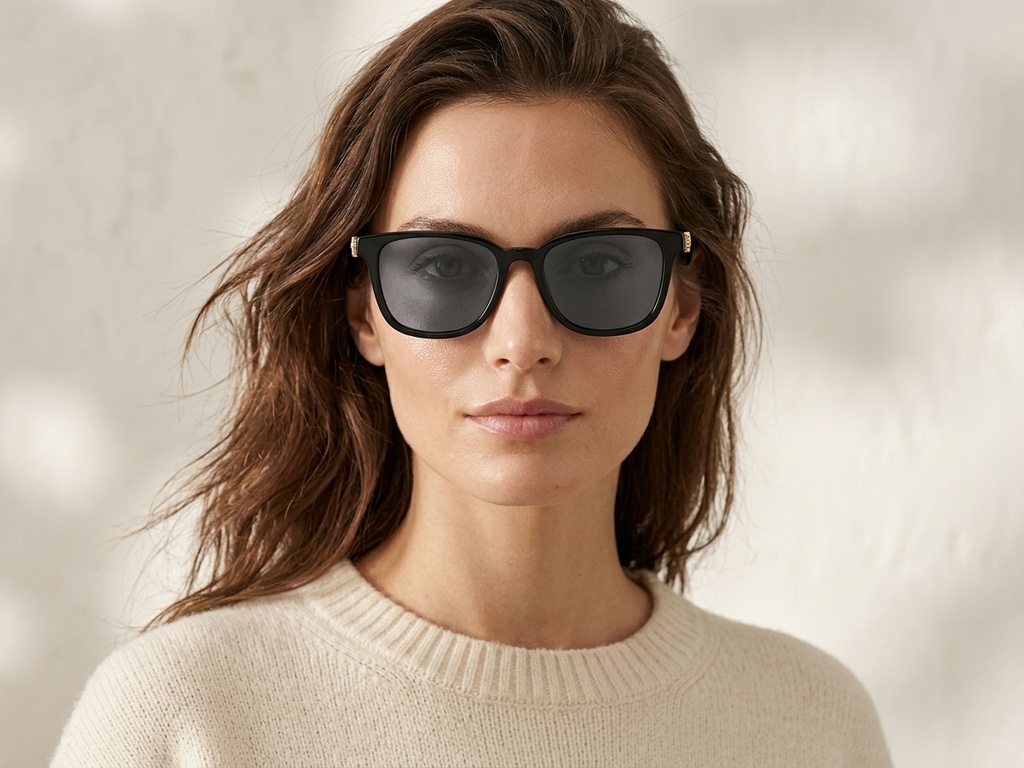 BS225-0088_Black_Rectangular_Plastic_Sunglasses-tryon_female