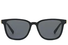 BS225-0088_Black_Rectangular_Plastic_Sunglasses_front