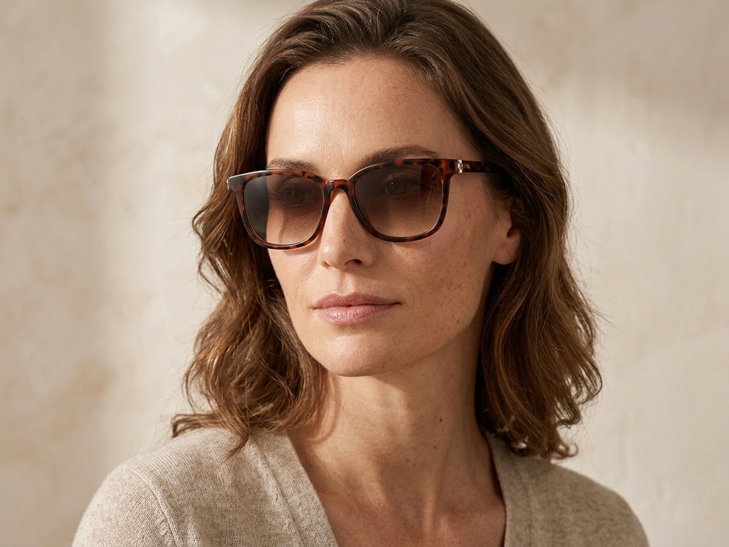 BS225-0091_Tortoiseshell_Rectangular_Plastic_Sunglasses-tryon_female