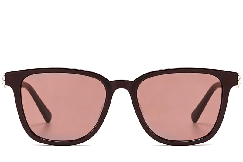 BS225-0092_Red_Rectangular_Plastic_Sunglasses-front