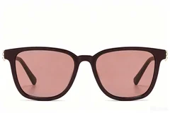 BS225-0092_Red_Rectangular_Plastic_Sunglasses_front