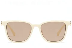 BS225-0093_Cream_Rectangular_Plastic_Sunglasses_front