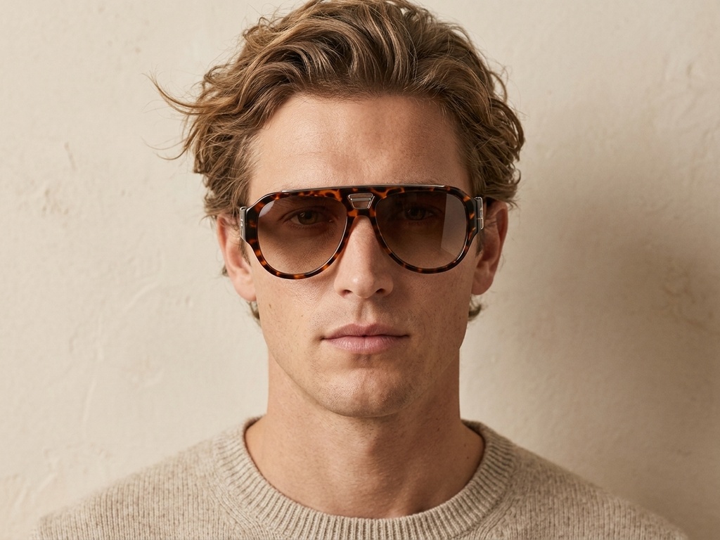 BS225-0095_Tortoiseshell_Aviator_Plastic_Sunglasses_corner-tryon_male