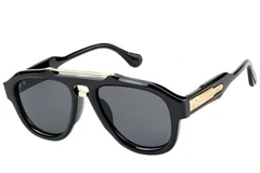 BS225-0130_Black_Aviator_Plastic_Sunglasses_corner