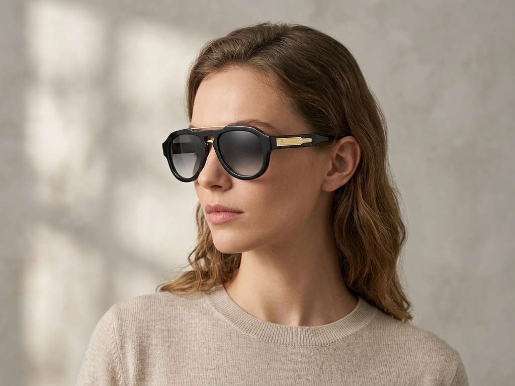 BS225-0132_Black_Aviator_Plastic_Sunglasses_corner-tryon_female