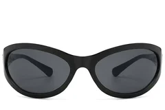 BS225-0137_Black_Butterfly_Plastic_Sunglasses_front