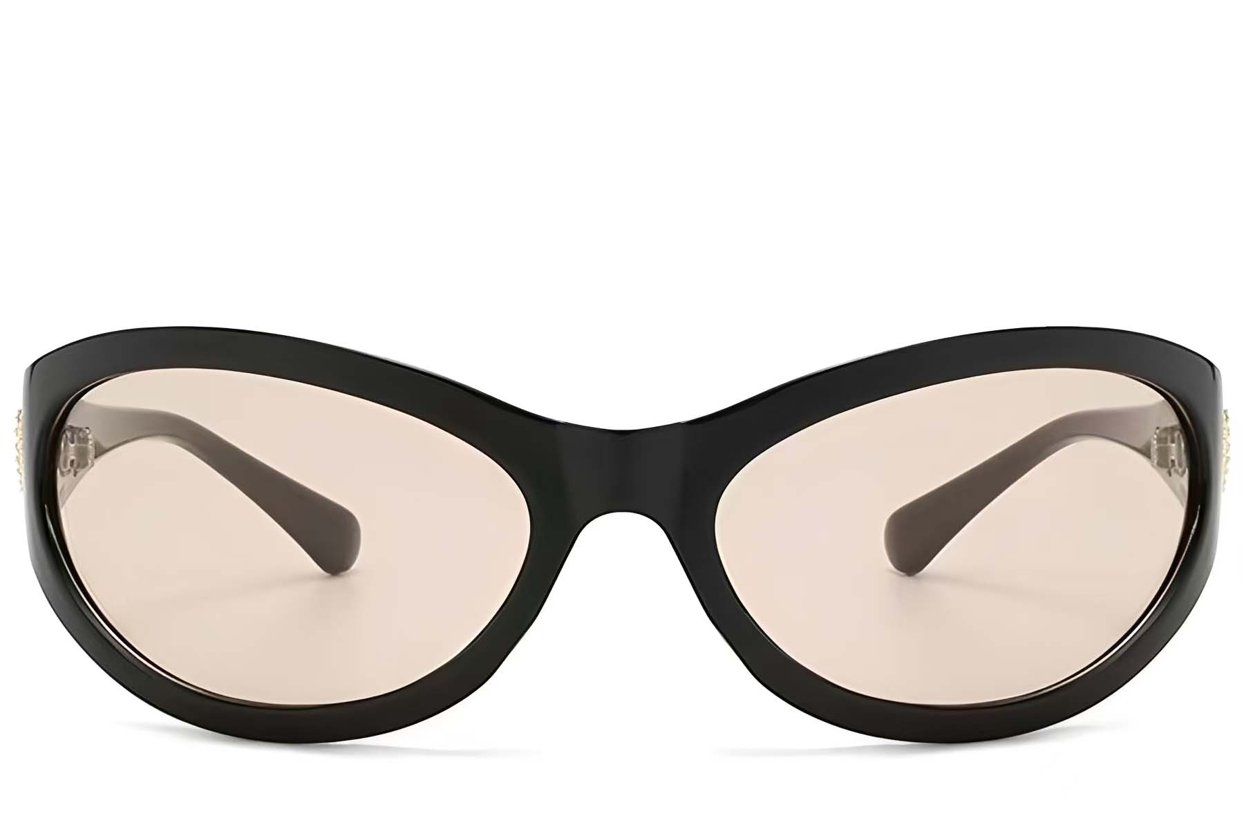 BS225-0138_Black_Butterfly_Plastic_Sunglasses_front