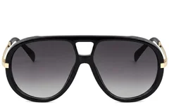 BS225-0145_Black_Aviator_Plastic_Sunglasses-front