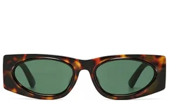 BS225-0151_Tortoiseshell_Rectangular_Plastic_Sunglasses_front