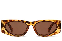 BS225-0153_Tortoiseshell_Rectangular_Plastic_Sunglasses_front