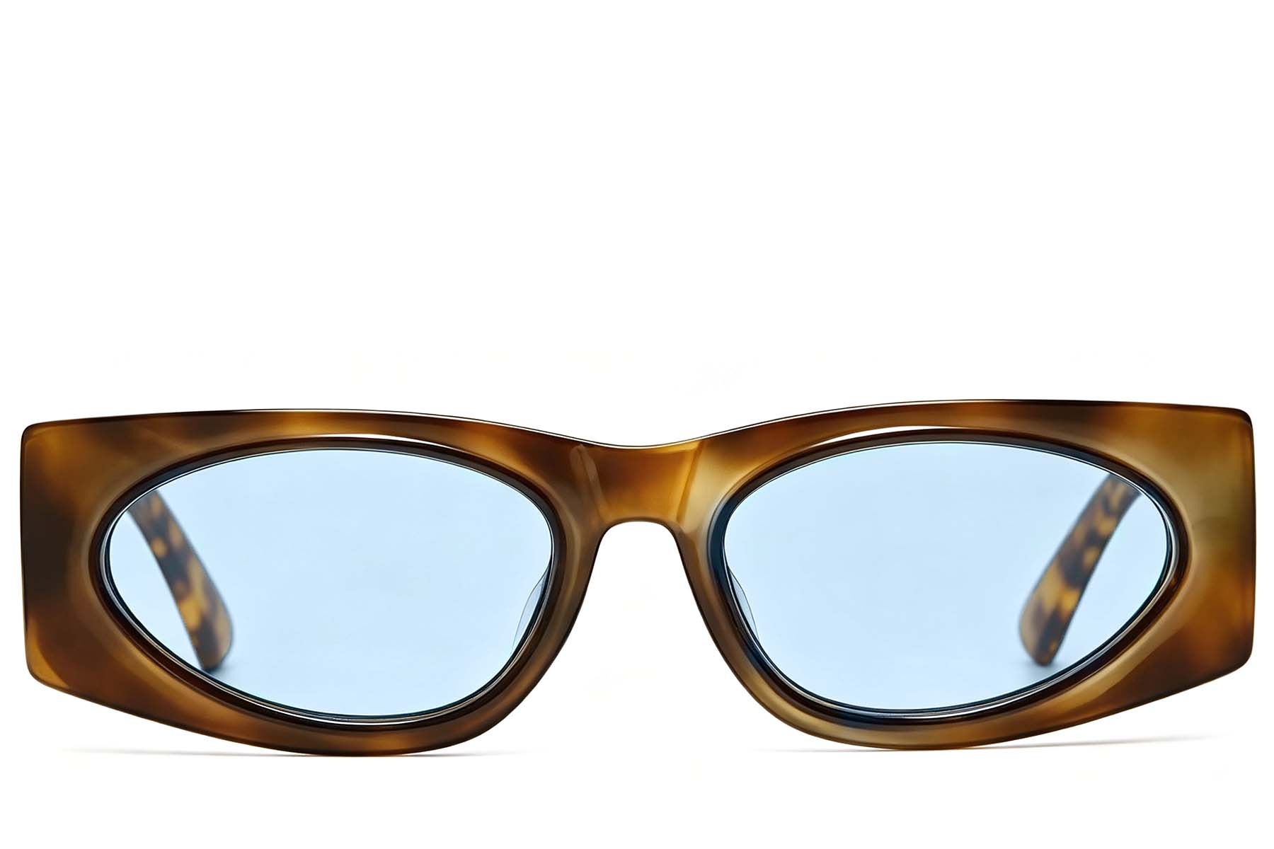 BS225-0154_Tortoiseshell_Rectangular_Plastic_Sunglasses_front
