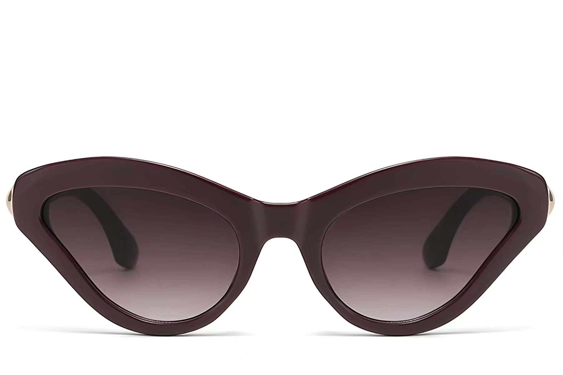 BS225-0156_Red_Butterfly_Plastic_Sunglasses_front