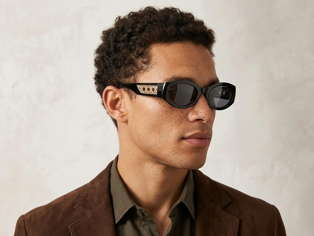 BS225-0167_Black_Oval_Plastic_Sunglasses-tryon_male