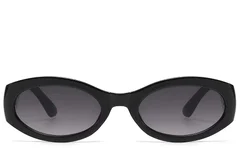 BS225-0168_Black_Oval_Plastic_Sunglasses_front