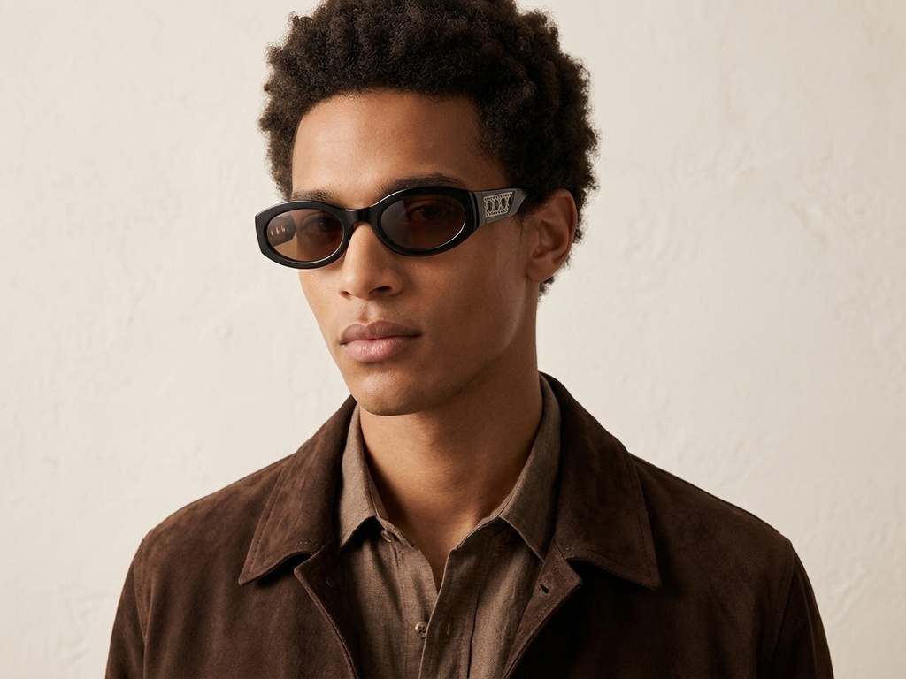 BS225-0169_Brown_Oval_Plastic_Sunglasses-tryon_male