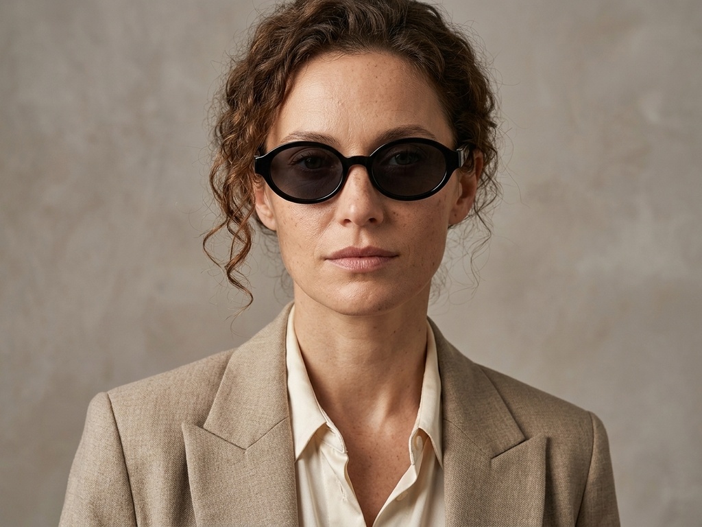 BS225-0173_Black_Oval_Plastic_Sunglasses-tryon_female