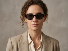 BS225-0173_Black_Oval_Plastic_Sunglasses-tryon_female