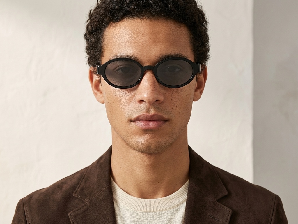 BS225-0173_Black_Oval_Plastic_Sunglasses-tryon_male