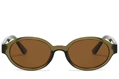BS225-0178_Brown_Oval_Plastic_Sunglasses_front