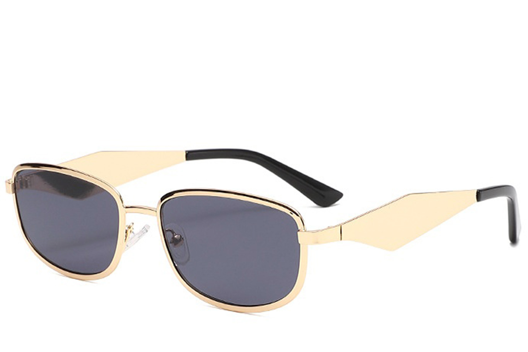 BS2408-0008_Golden_Rectangular_Metal_Sunglasses_corner