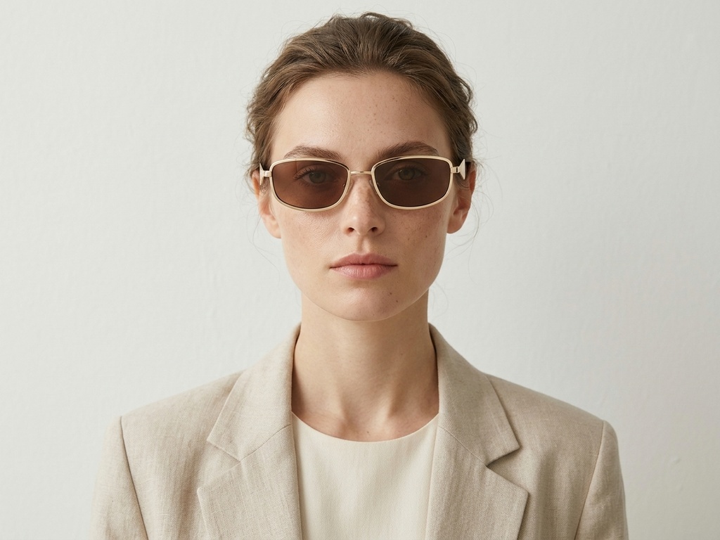 BS2408-0009_Golden_Rectangular_Metal_Sunglasses-tryon_female