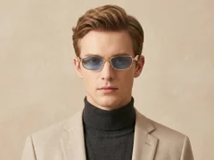 BS2408-0010_Golden_Rectangular_Metal_Sunglasses-tryon_male