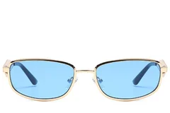 BS2408-0010_Golden_Rectangular_Metal_Sunglasses_front