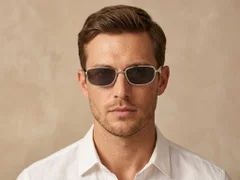 BS2408-0011_Silver_Rectangular_Metal_Sunglasses-tryon_male