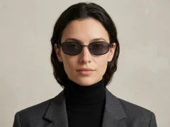 BS2408-0013_Black_Rectangular_Metal_Sunglasses-tryon_female