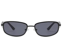 BS2408-0013_Black_Rectangular_Metal_Sunglasses_front