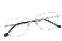 BS2419-0015_Silver_Rectangular_Titanium_Glasses_front