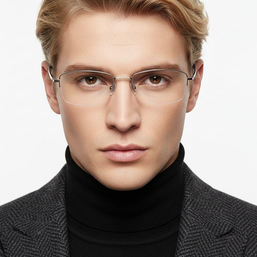 bs2419-0017_golden_semi-rimless_titanium_glasses_model