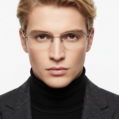 bs2419-0017_golden_semi-rimless_titanium_glasses_model