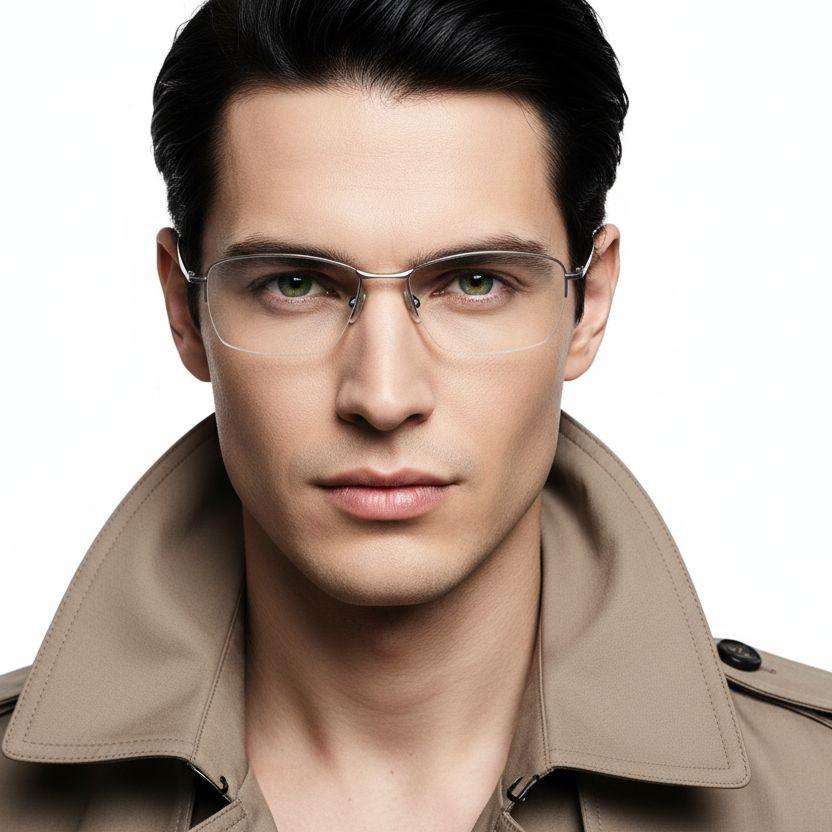 bs2419-0023_silver_semi-rimless_titanium_glasses_model