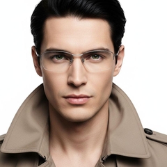 bs2419-0023_silver_semi-rimless_titanium_glasses_model