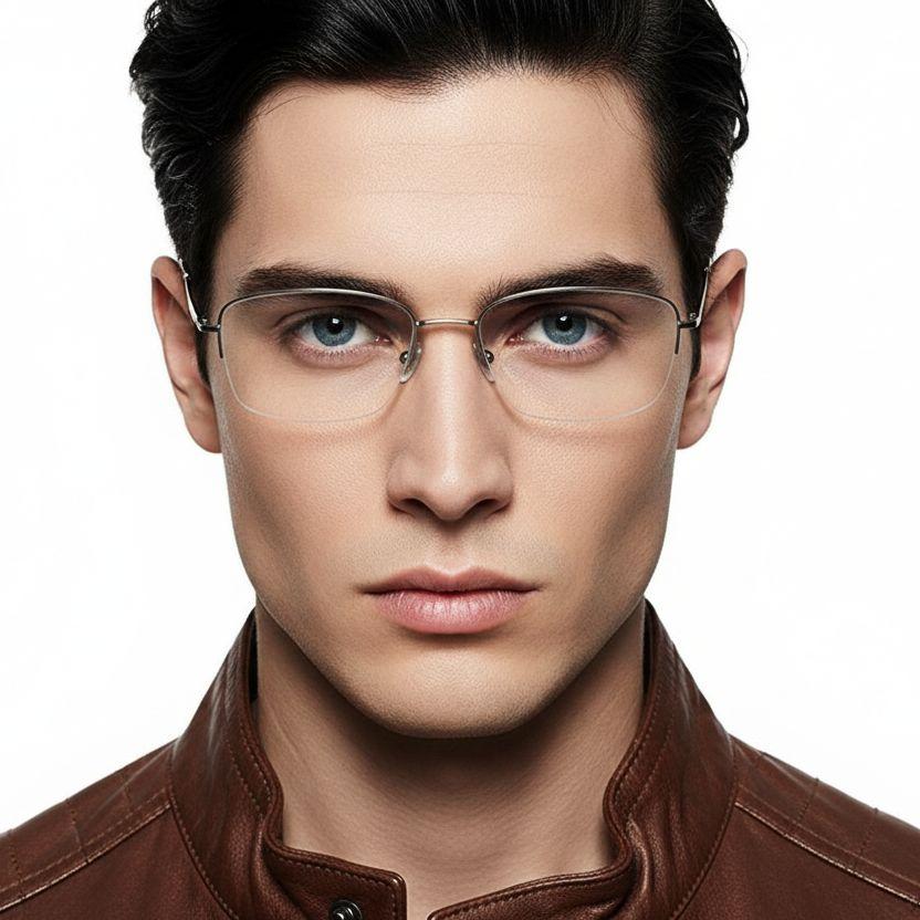 bs2419-0025_golden_semi-rimless_titanium_glasses_model