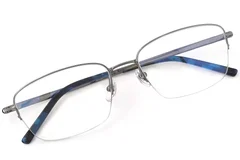 BS2419-0026_Grey_Semi-rimless_Titanium_Glasses_front