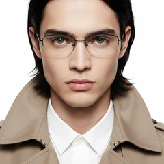 bs2419-0028_black_semi-rimless_titanium_glasses_model