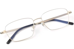 BS2419-0029_Golden_Rectangular_Titanium_Glasses_front