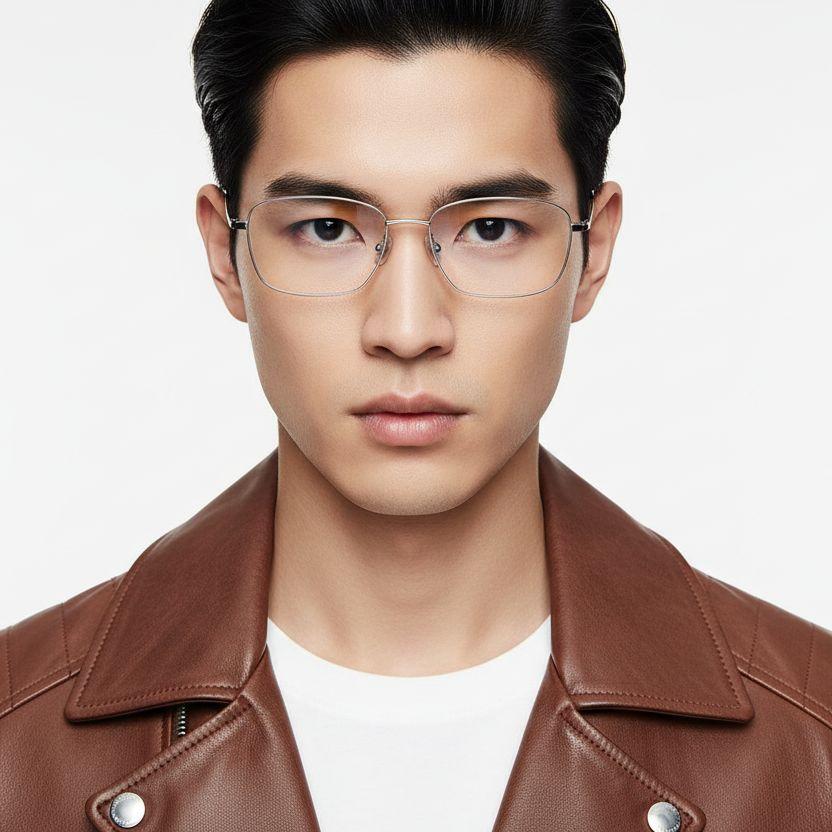 bs2419-0031_silver_rectangular_titanium_glasses_model