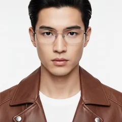 bs2419-0031_silver_rectangular_titanium_glasses_model